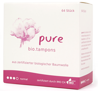 Bio Tampons aus zertifizierter Baumwolle